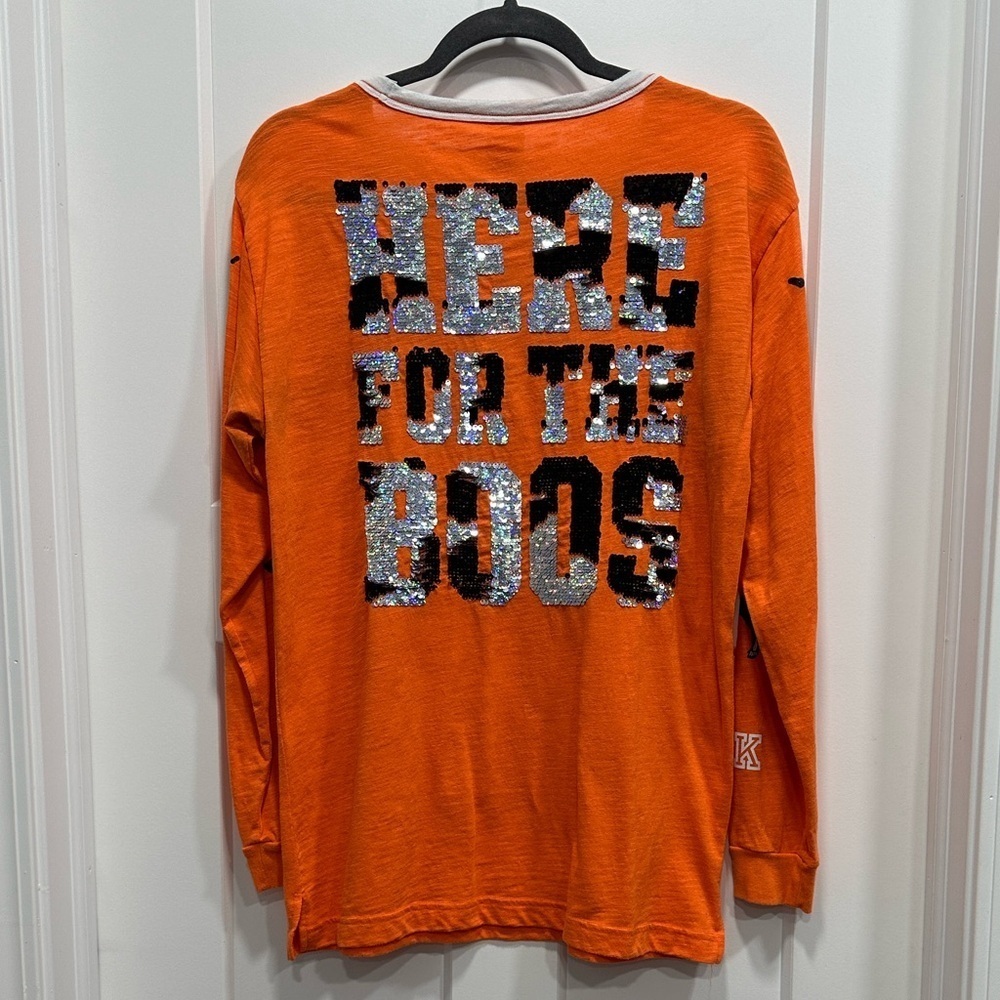 PINK Victoria’s Secret Here For The Boos Long Sleeve Top - Size Small - Picture 2 of 16